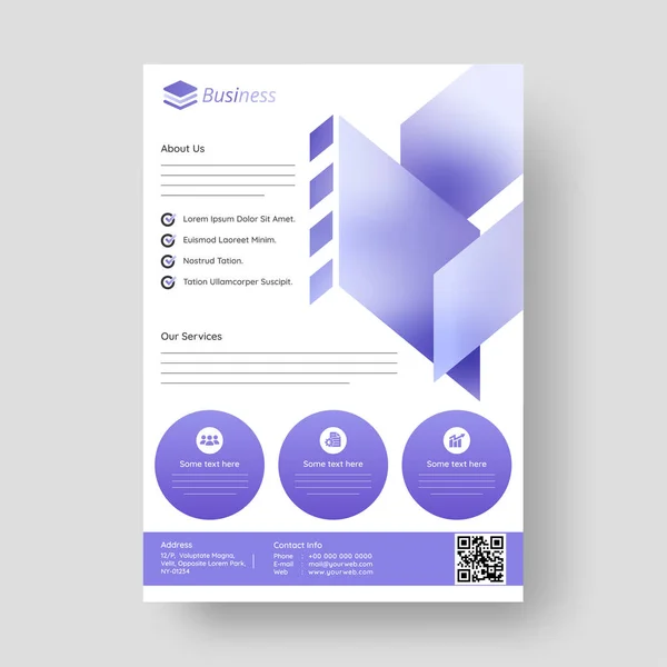 Design Jahresbericht, Cover, Vektorvorlagen Broschüren, Flyer, — Stockvektor