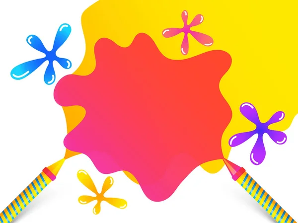 Indisches Fest der Farben, Happy Holi Feier Design. — Stockvektor