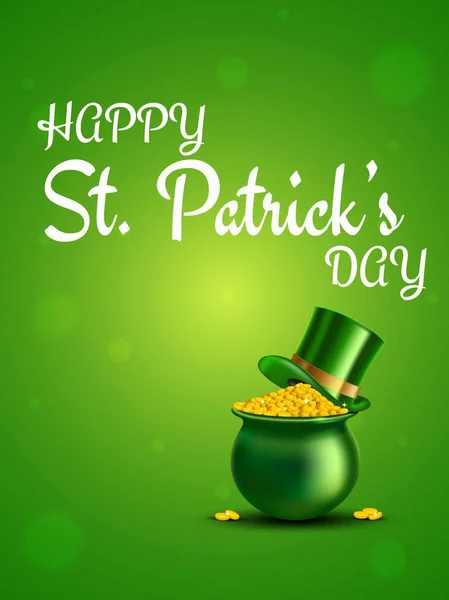 St. Patrick's Day celebration background. — Stock Vector