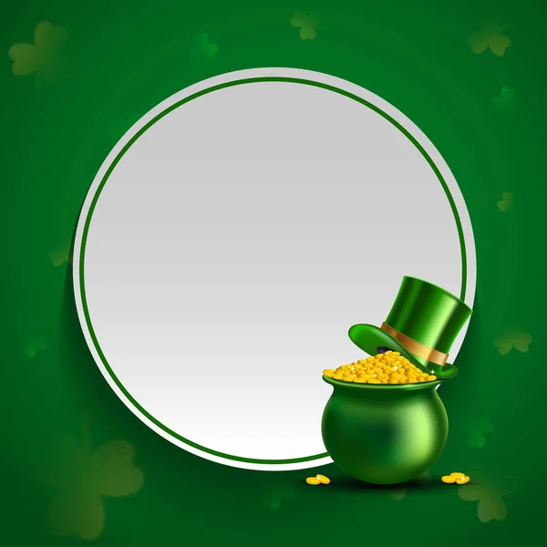 Fête de la Saint-Patrick fond de célébration . — Image vectorielle