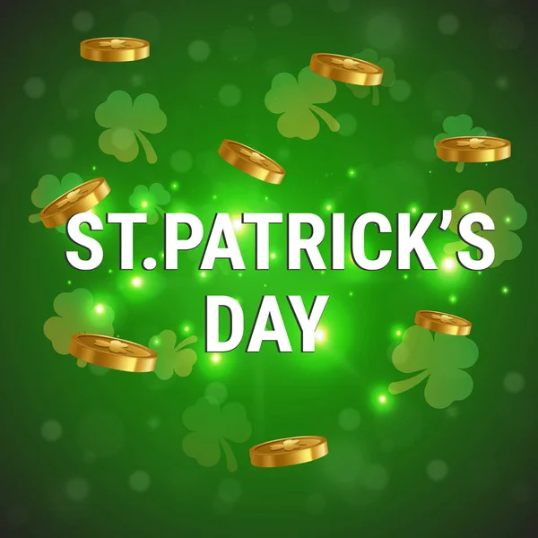 St. Patrick's Day celebration background. — Stock Vector