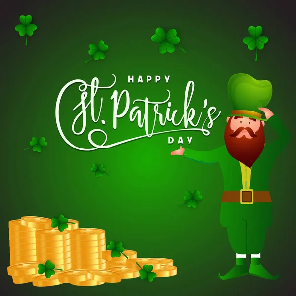 St. Patrick's Day viering achtergrond. — Stockvector