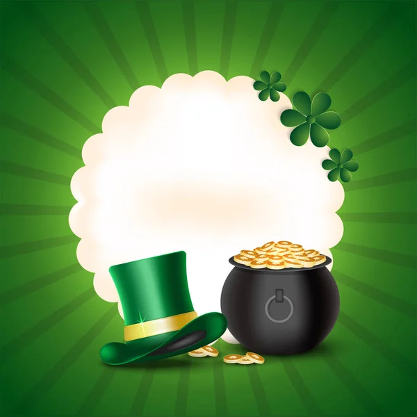 St. Patrick's Day viering achtergrond. — Stockvector