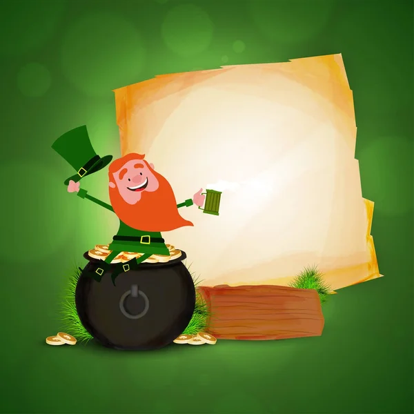 St. Patrick's Day viering achtergrond. — Stockvector