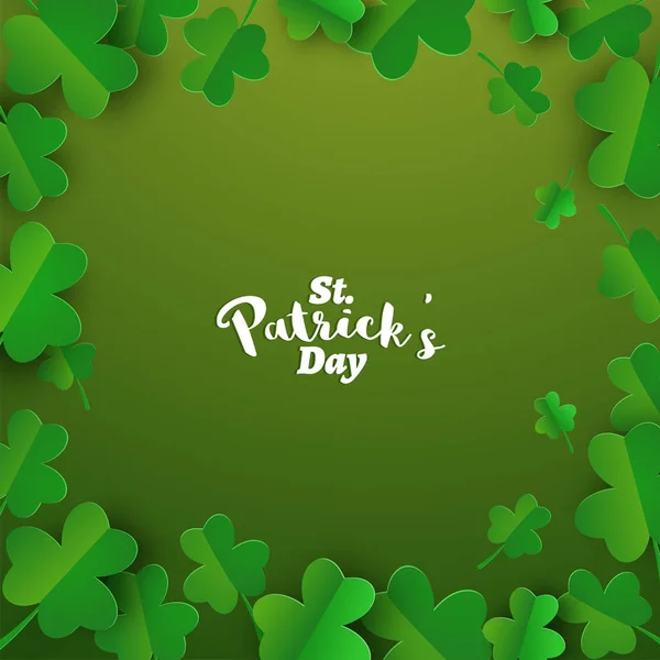 St. Patrick's Day celebration background. — Stock Vector