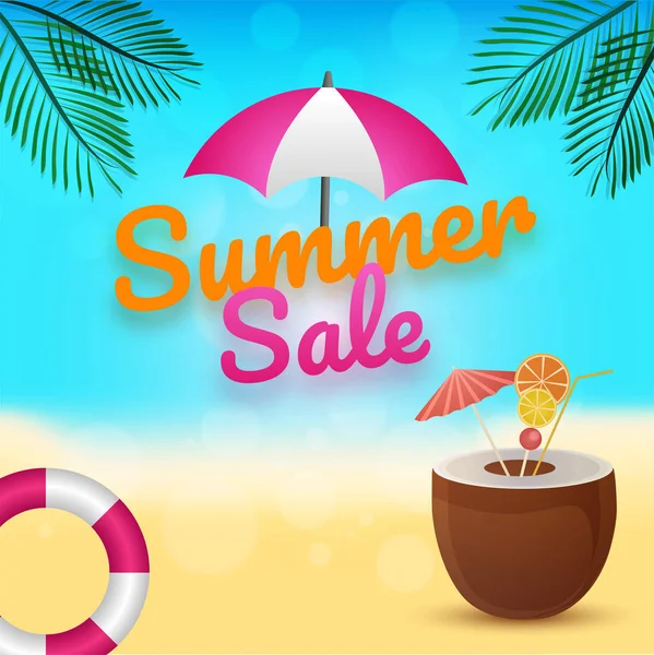 Summer Sale Σχεδιασμός Banner — Διανυσματικό Αρχείο