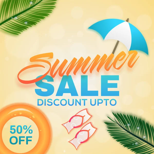 Summer Sale Σχεδιασμός Banner — Διανυσματικό Αρχείο