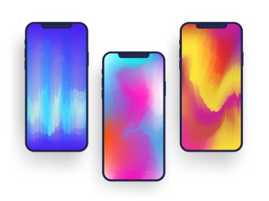 Akıllı telefonlar duvar kağıdı koleksiyonu.