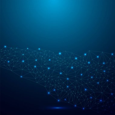 Blockchain ağ kavramı, dağıtılmış genel muhasebe, bilgisayar bağlantısını