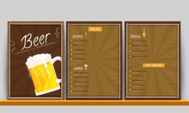 Vintage Restoran bar şarap kokteyller ve alkollü içecekler menü 