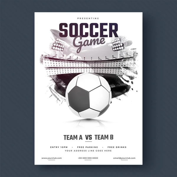 Depositphotos Stock Illustration Soccer Game Flyer Poster Tournament Depositphotos Stock Illustration Soccer Game Flyer Poster Tournament
