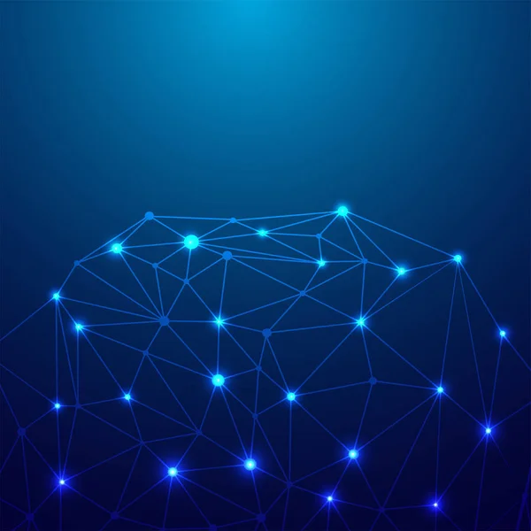 Blockchain ağ kavramı, dağıtılmış genel muhasebe, bilgisayar bağlantısını — Stok Vektör