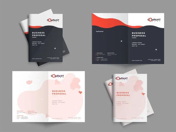 Kreatives Geschäftsvorschlagdesign, Corporate Template Layout mit Witz — Stockvektor