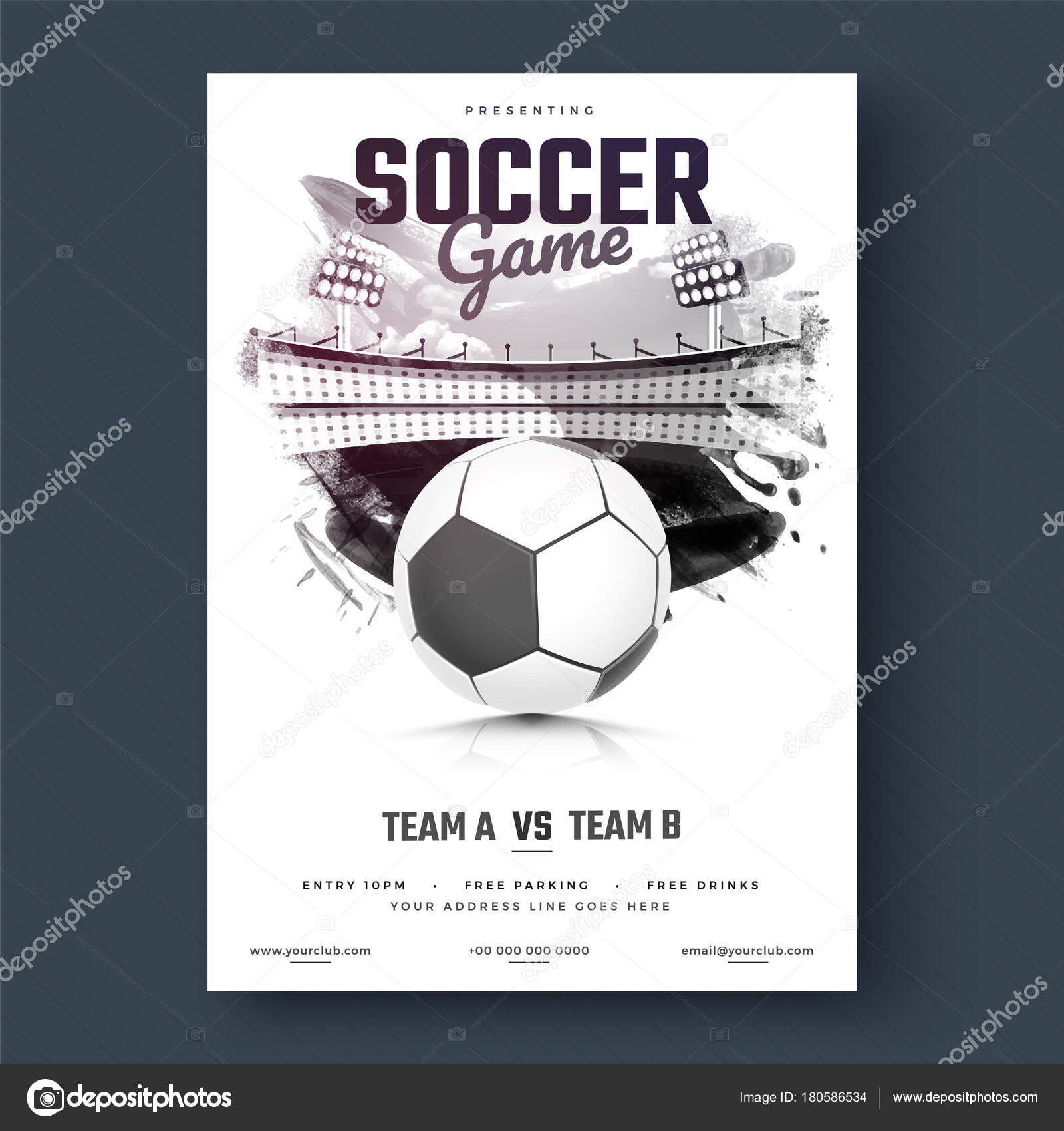 FREE Football Game Flyer Google Docs - Template Download