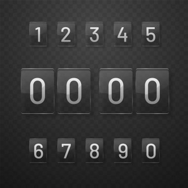 Geri sayım Web sitesi, metalik renk backgr dijital saat timer