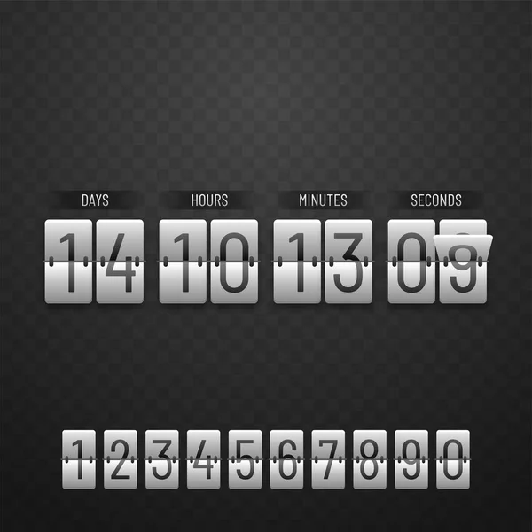 Countdown website, digitale klok timer achtergrond voor uw komst zodat — Stockvector