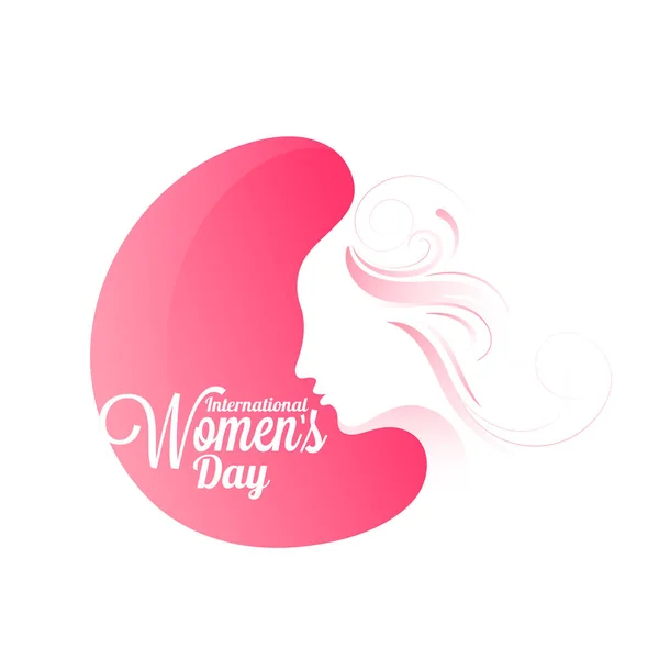 Glad Women's Day firande design. — Stock vektor