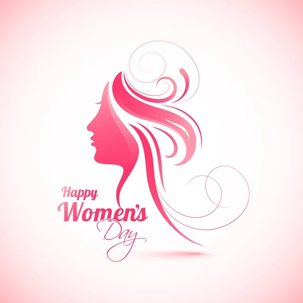 Diseño de celebración del Día de la Mujer Feliz . — Archivo Imágenes Vectoriales