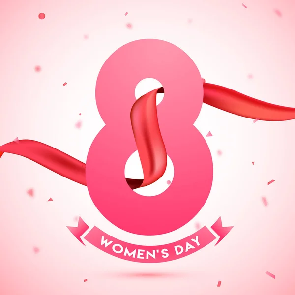 Happy Women's Day viering ontwerp. — Stockvector