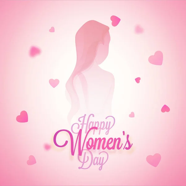 Diseño de celebración del Día de la Mujer Feliz . — Vector de stock