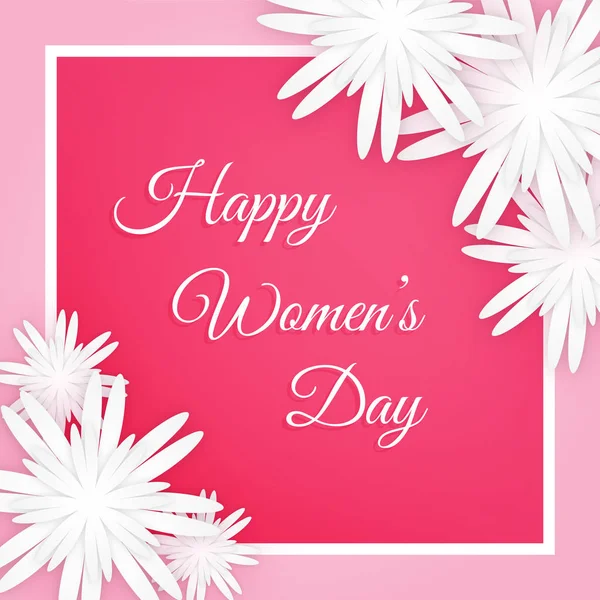 Glad Women's Day firande design. — Stock vektor