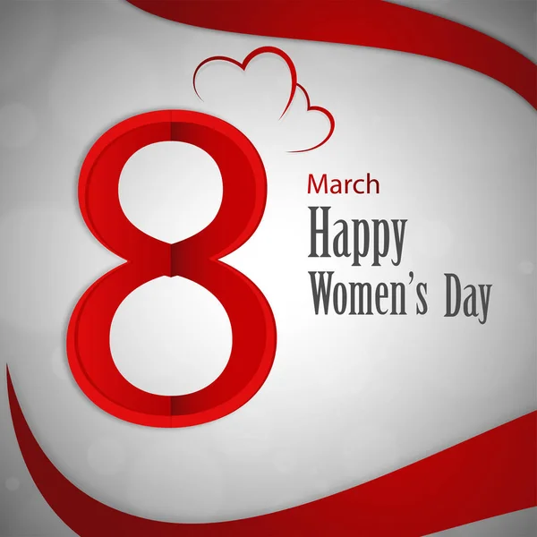 Happy Women 's Day celebration design . — стоковый вектор