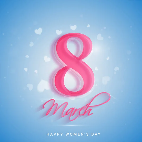 Happy Women's Day célébration design . — Image vectorielle
