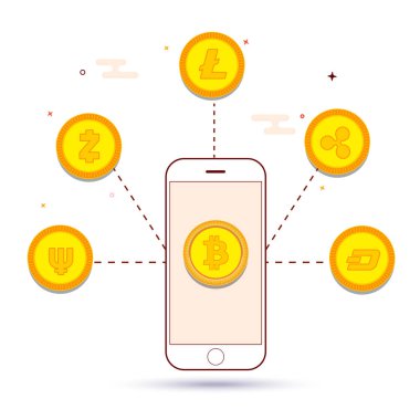 Bitcoin dönüşüm başkalarına cryptocurrencies. Ab akıllı telefon
