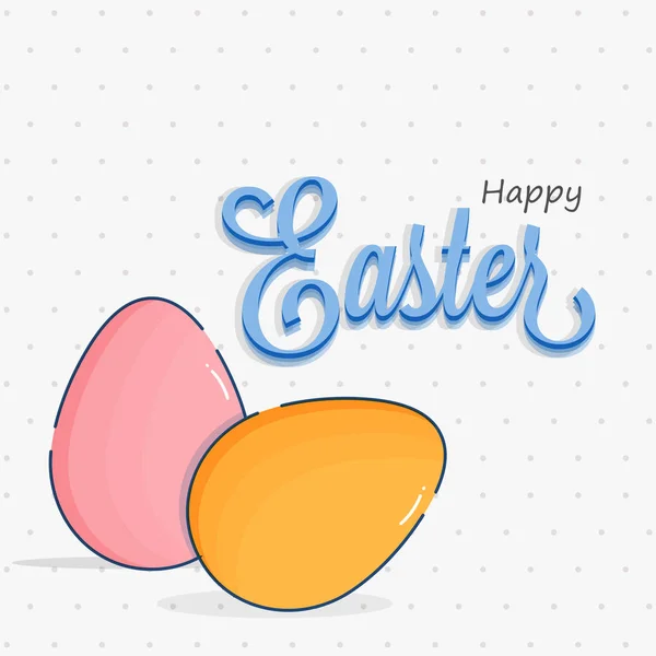Šťastné Velikonoce koncept s vejci. — Stockový vektor