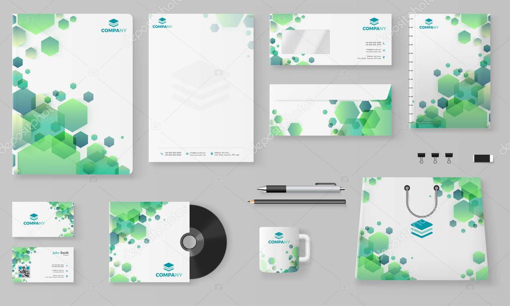 Download Branding Mockup set, Corporate identity mockup set includes of l — Stock Vector © alliesinteract ...