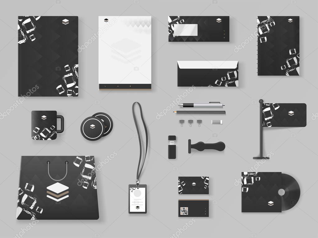 Download Branding Mockup set, Corporate identity mockup set includes of l — Stock Vector © alliesinteract ...