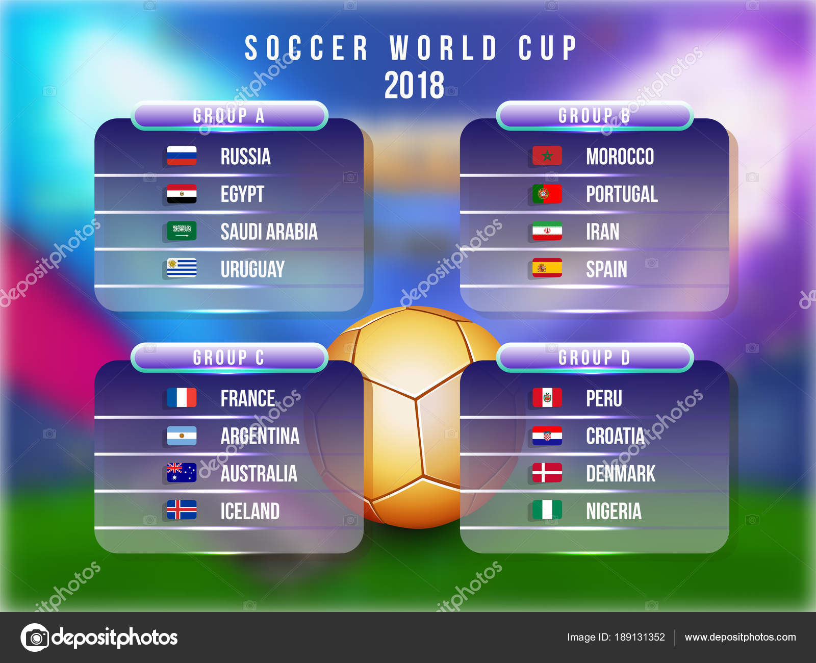 Calendário da copa do mundo 2018 da rússia