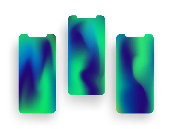 Vector coleção de papel de parede telefone inteligente —  Vetores de Stock