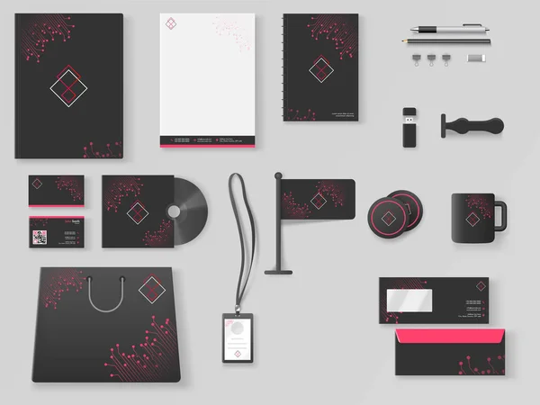 Corporate Identity. Professional Business Branding Kit inclusief — Stockvector