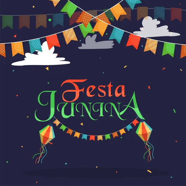 Festa Junina, fondo de vacaciones . — Vector de stock