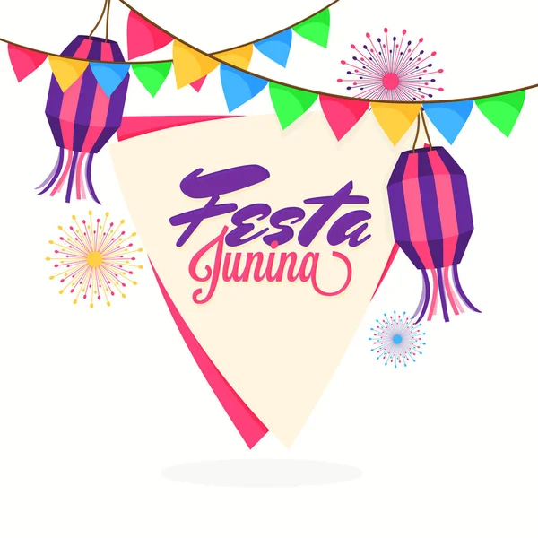 Festa Junina, fondo de vacaciones . — Vector de stock