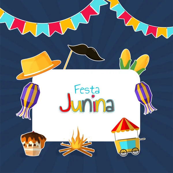 Festa Junina, fond de vacances . — Image vectorielle
