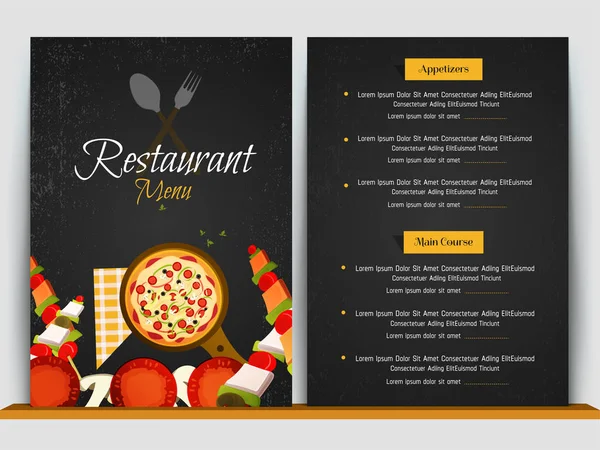 Restaurant cafe menu, sjabloon ontwerp. Voedselflyer. — Stockvector