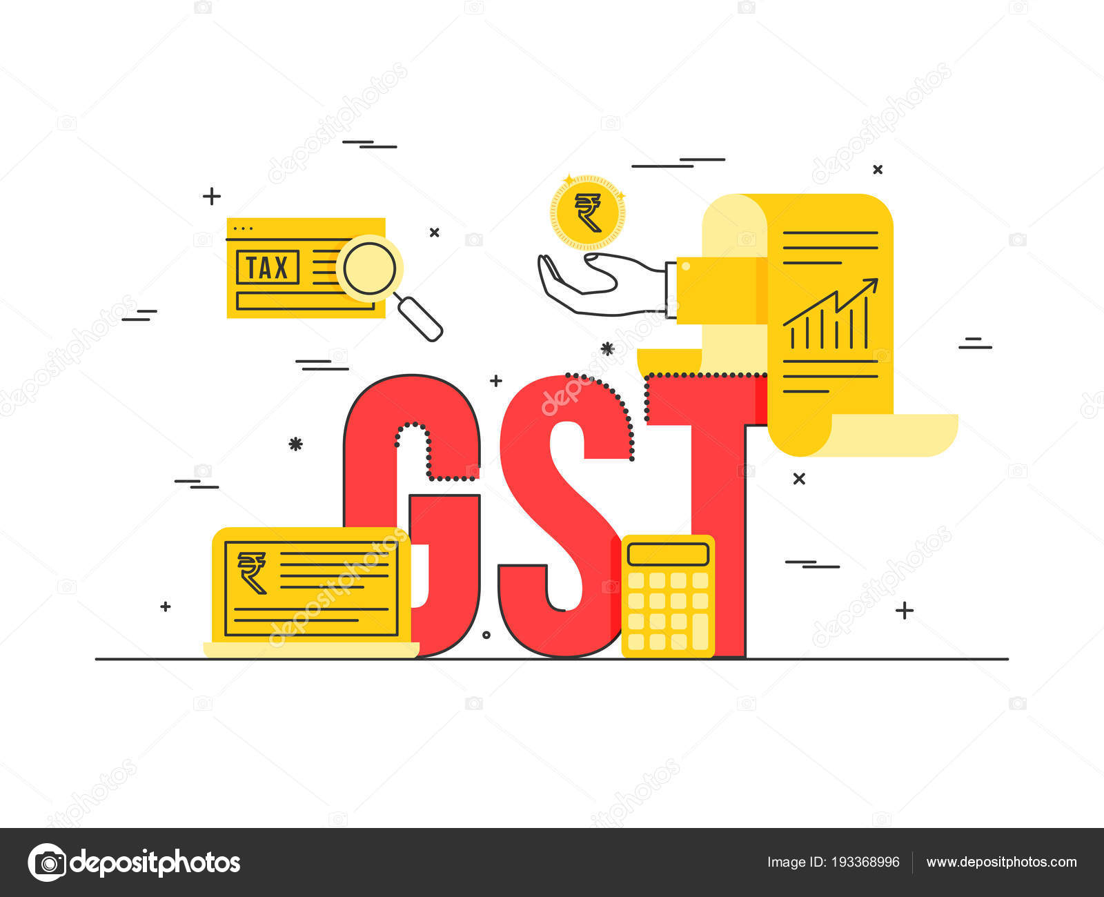 Good Service Tax (GST) concept. Stock Vector Image by ©alliesinteract  #193368996