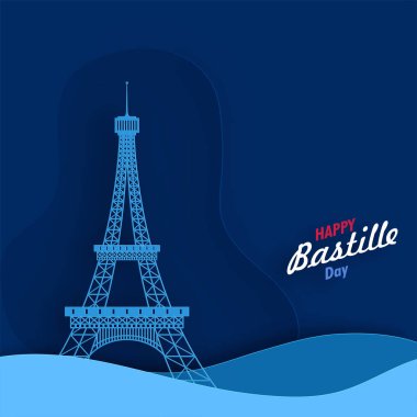 Mutlu Bastille günü kutlama arka plan.