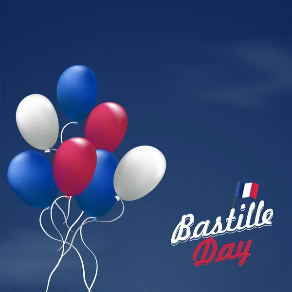 Happy Bastille Day celebratio background. — Stock Vector