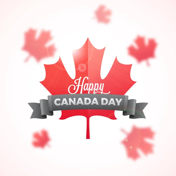 快乐加拿大日庆祝概念. — 图库矢量图片