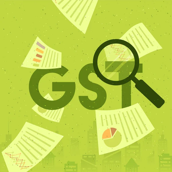 Concepto de Buen Impuesto al Servicio (GST) . — Vector de stock