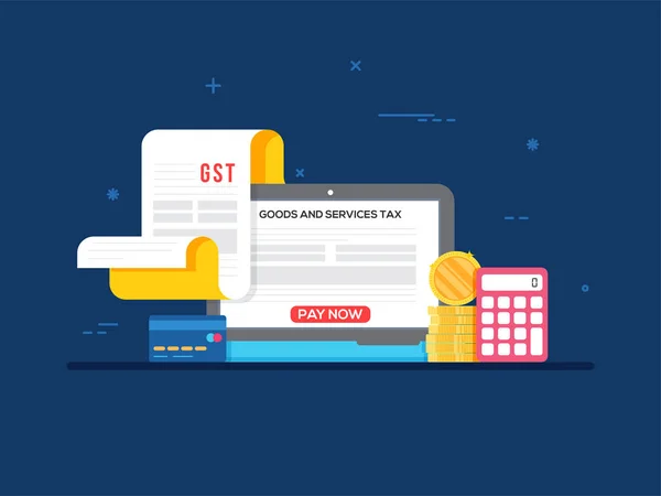 Goed Service Tax (Gst) concept. — Stockvector