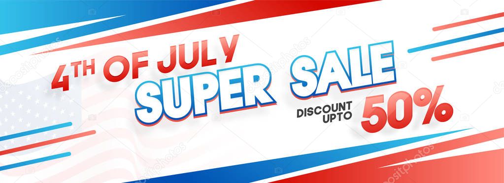 Sale web banner design with 50% discount offer. 