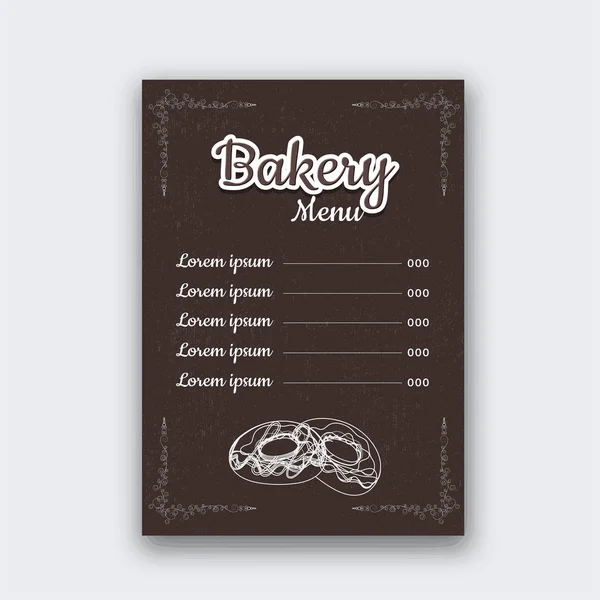 Design de cartão de menu de restaurante criativo , —  Vetores de Stock