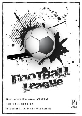 Futbol Ligi poster tasarımı. 