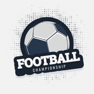 Noktalı resim arka plan üzerinde şık metin ile futbol. 