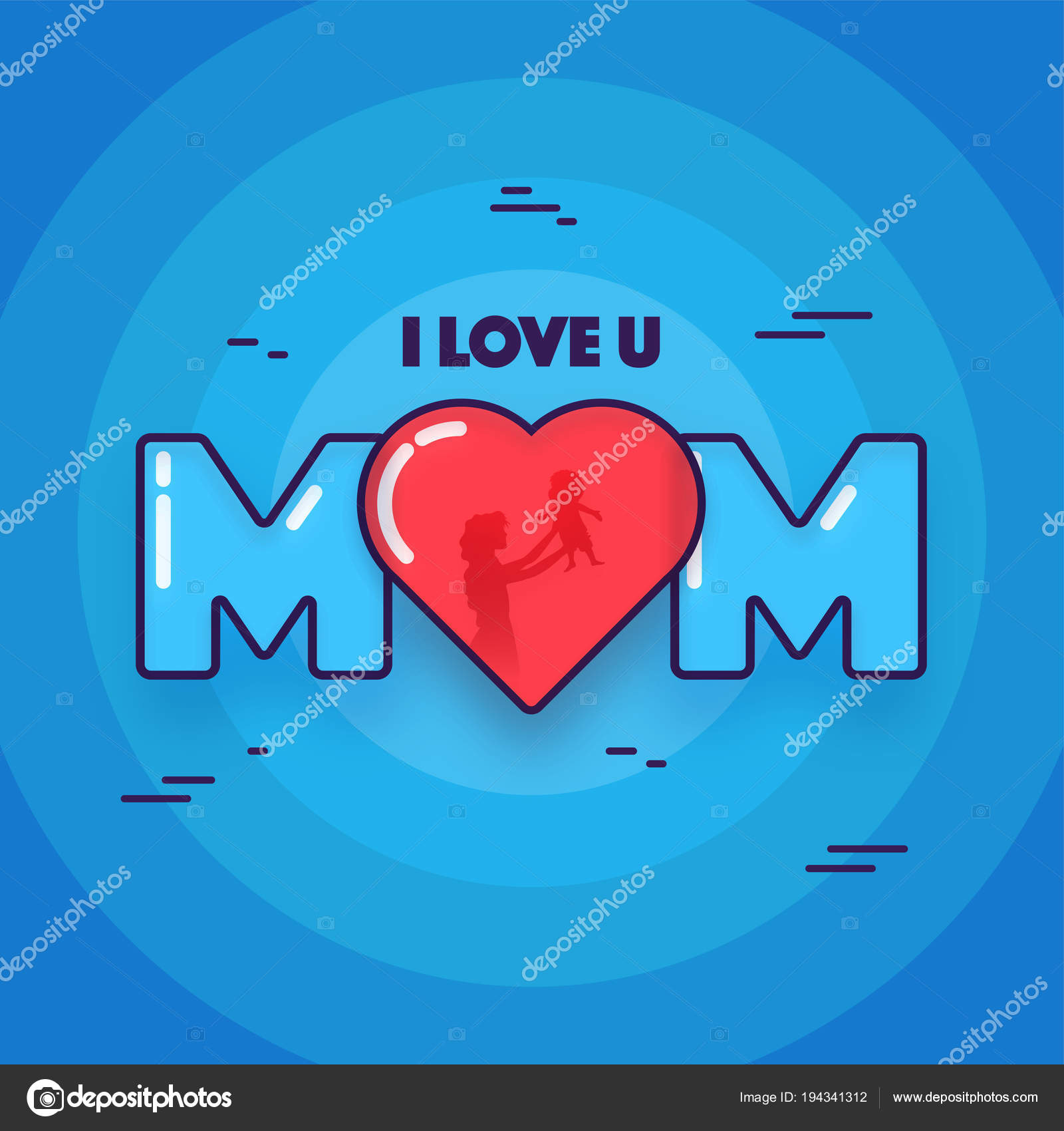 Stylish Text Love You Mom Blue Circular Background Happy Mother Vector Image By C Alliesinteract Vector Stock Stylish Text Love You Mom Blue Circular Background Happy Mother Vector Image By C Alliesinteract Vector Stock
