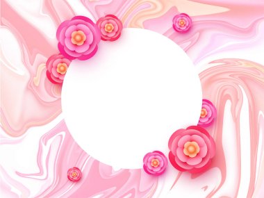 Güzel pembe kağıt çiçekler arka plan.